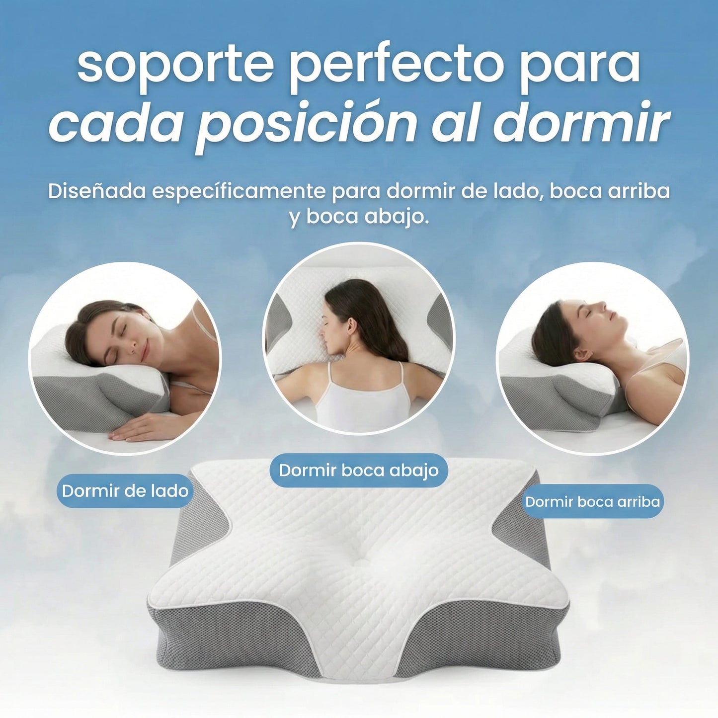 NEXORA:Almohada de Alivio Cervical